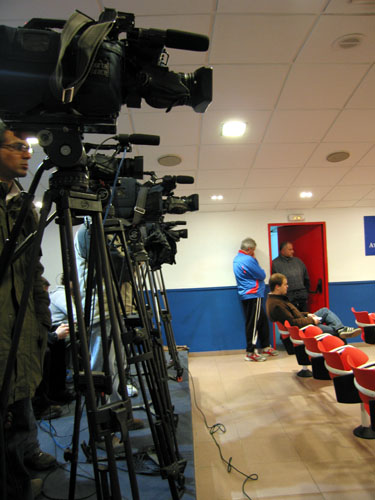 Press room perszaal Atletico Madrid
